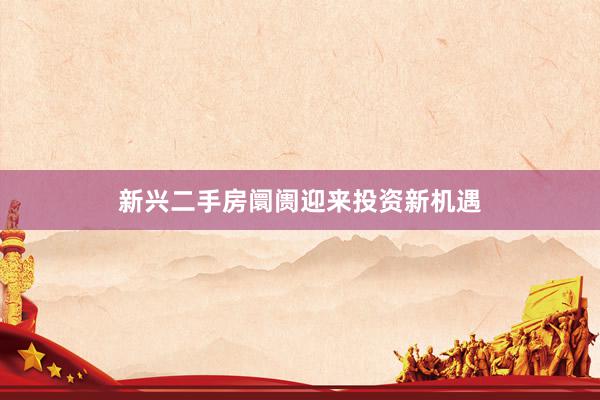 新兴二手房阛阓迎来投资新机遇